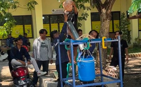 HIMATESU Universitas Bojonegoro Gelar Uji Balsa, Ajang Latihan Kreativitas Mahasiswa Teknik Sipil