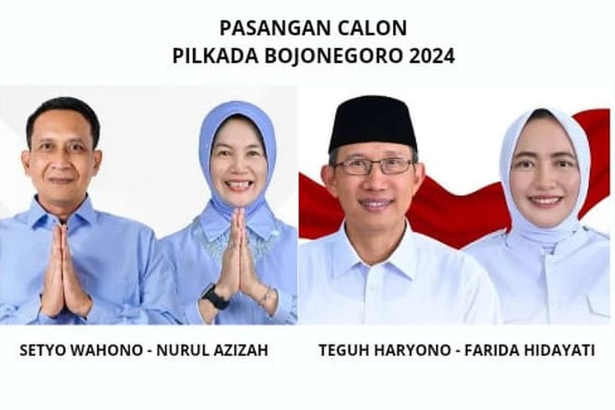 Pasangan Setyo Wahono-Nurul Azizah Unggul dengan 89,15 Persen Suara pada Quick Count Pilkada Bojonegoro