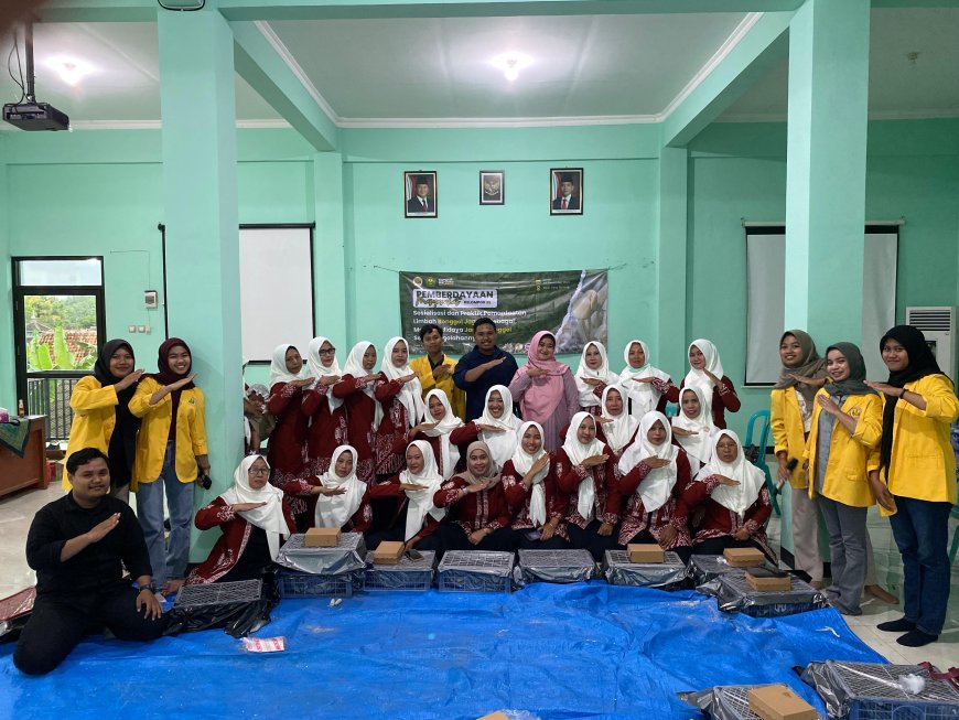 Mahasiswa Agribisnis Unigoro Sosialisasikan Pemanfaatan Limbah Jagung