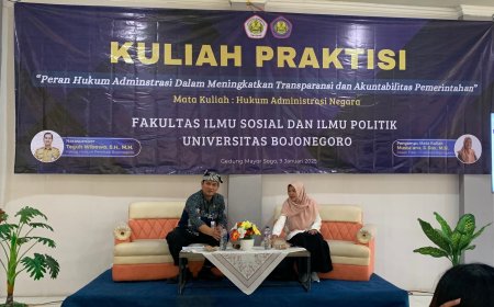 Selami Dunia Hukum: Kabag Hukum Pemkab Bojonegoro Berbagi Pengalaman Praktis di  FISIP UNIGORO