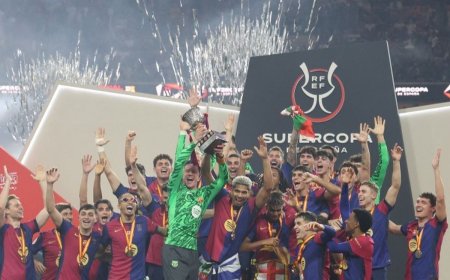 Barcelona Taklukkan Real Madrid 5-2, Raih Gelar Piala Super Spanyol ke-15