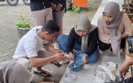 Kelompok Pengabdian Masyarakat UKM P2J Laksanakan Praktek Pembuatan Briket