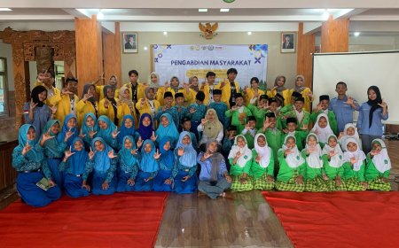 UKM P2J Unigoro Ajak Siswa SD dan MI Kedungsari Kreatif Mengelola Limbah Anorganik Menjadi Ecobrick untuk Lingkungan