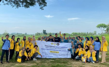 Penanaman Bibit Nangka: Simbol Berakhirnya Pengabdian Masyarakat Kelompok Empat UKM P2J Unigoro