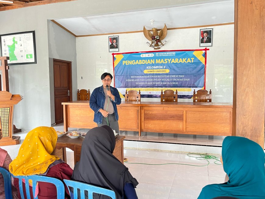 Pengabdian UKM P2J Unigoro: Sosialisasi UMKM di Kedungsumber, Kupas Strategi Branding