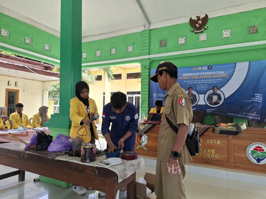 Workshop Inovatif Pengelolaan Limbah di Desa Soko oleh P2J Universitas Bojonegoro