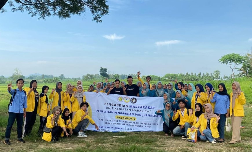 Penanaman Bibit Nangka: Simbol Berakhirnya Pengabdian Masyarakat Kelompok Empat UKM P2J Unigoro