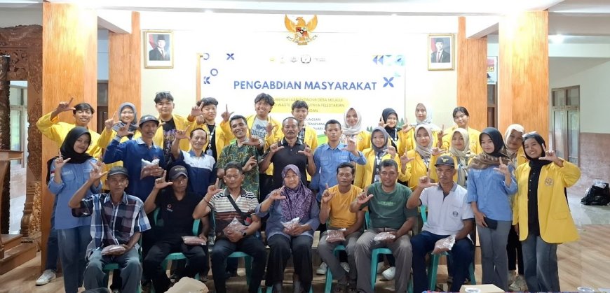 Gandeng Yayasan DTI, UKM P2J Unigoro Lakukan Penyuluhan Pupuk di Desa Kedungsari