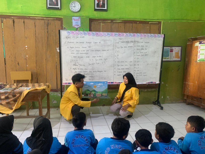 Kenalkan Sejak Dini, Kelompok 11 KKN-TK Unigoro Edukasi Siswa SDN Wonocolo 1 tentang Potensi Wisata Desa