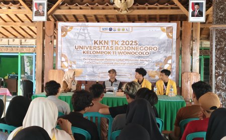 Mahasiswa KKN-TK Unigoro Gelar Sosialisasi Karantina dan Replanting Pohon untuk Rehabilitasi Lahan Tercemar Minyak di Desa Wonocolo