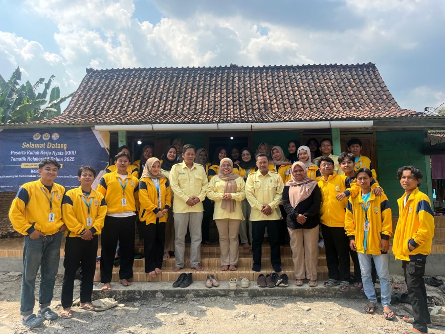 LPPM Unigoro Tinjau Langsung Pelaksanaan KKN-TK 12 di Desa Kawengan