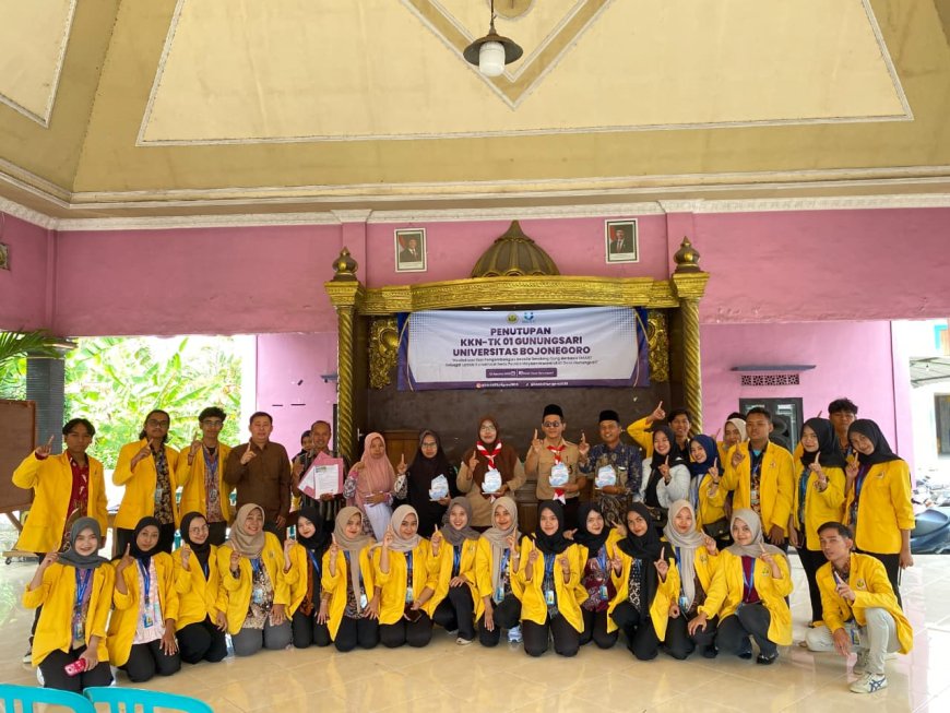 Resmi Berakhir, KKN-TK Kelompok 01 Unigoro Tutup Kegiatan di Desa Gunungsari