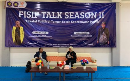 FAKULTAS ILMU SOSIAL DAN ILMU POLITIK GELAR FISIP TALK SEASON II Menggali Filsafat Politik di Tengah Krisis Kepercayaan Publik