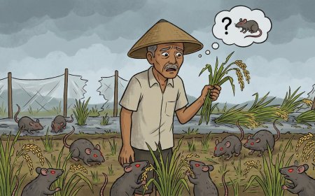 Hama Tikus Menggila, Petani Desa Jampet Terancam Gagal Panen Lagi