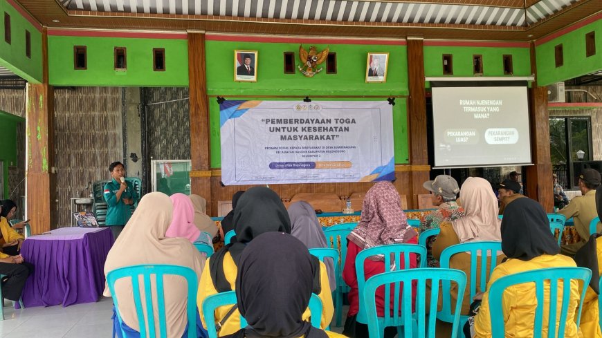 Sulap Pekarangan Jadi Apotek Hidup, Warga Sumberagung Ikuti Sosialisasi TOGA