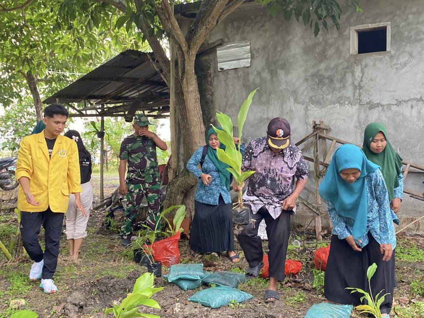 Sentra Jamu tapi Minim Bahan Baku, Mahasiswa Unigoro Ajak Warga Sumberarum Tanam TOGA