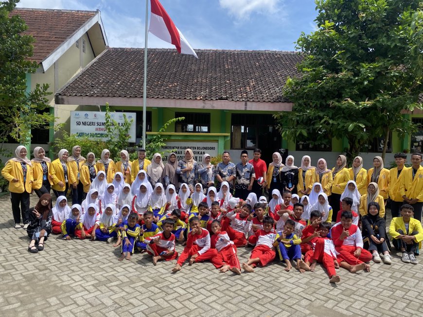 Seru! Siswa SDN Sumodikaran 2 Adu Kekompakan Lewat Fun Game Bareng Kelompok 5 PESMA UKM P2J Unigoro