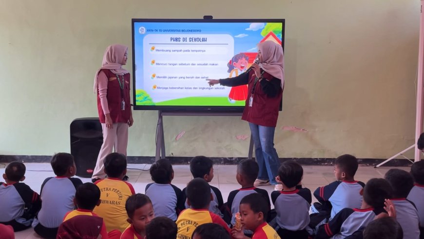 Menabung Kebaikan dari Hal Kecil: Mahasiswa KKNTK 15 UNIGORO Tanamkan Budaya PHBS di SDN 1 Sugihwaras Ngraho